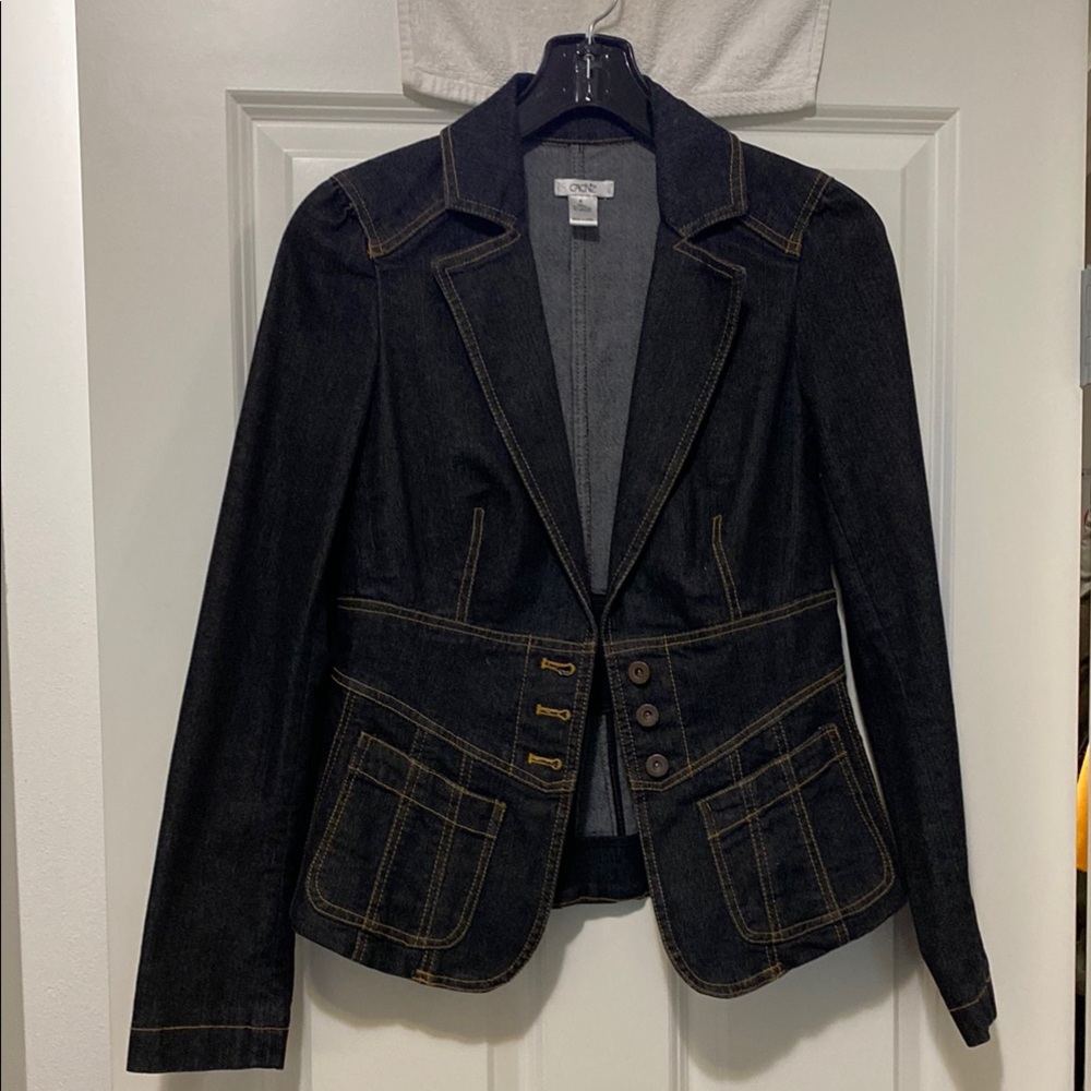 Cache- Chic Black Denim Jacket